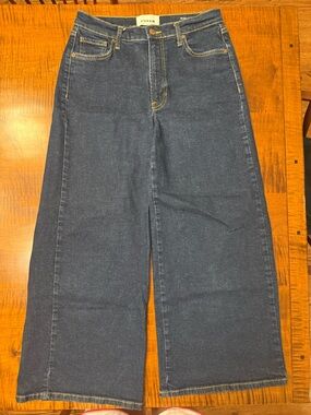 Boden Wide-Leg Jeans in Dark Blue Denim